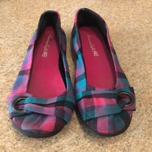 Plaid America Eagle Shoes